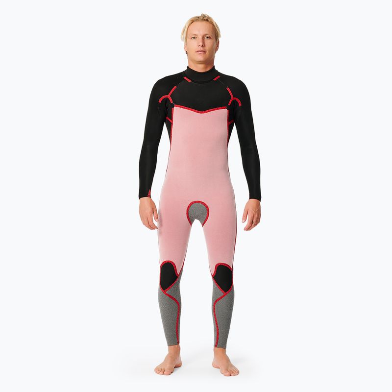 Schaumstoff für das Schwimmen Herren Rip Curl D/Patrol 3/2 mm GB B/Zip Stmr black 3