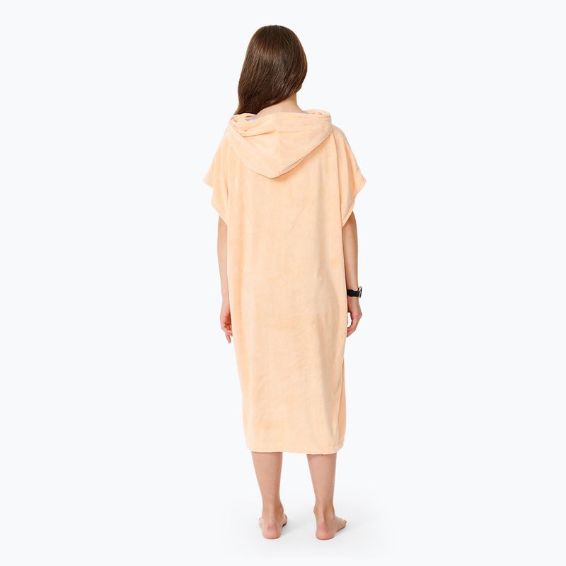 Poncho Damen Rip Curl Classic Surf Hooded peach