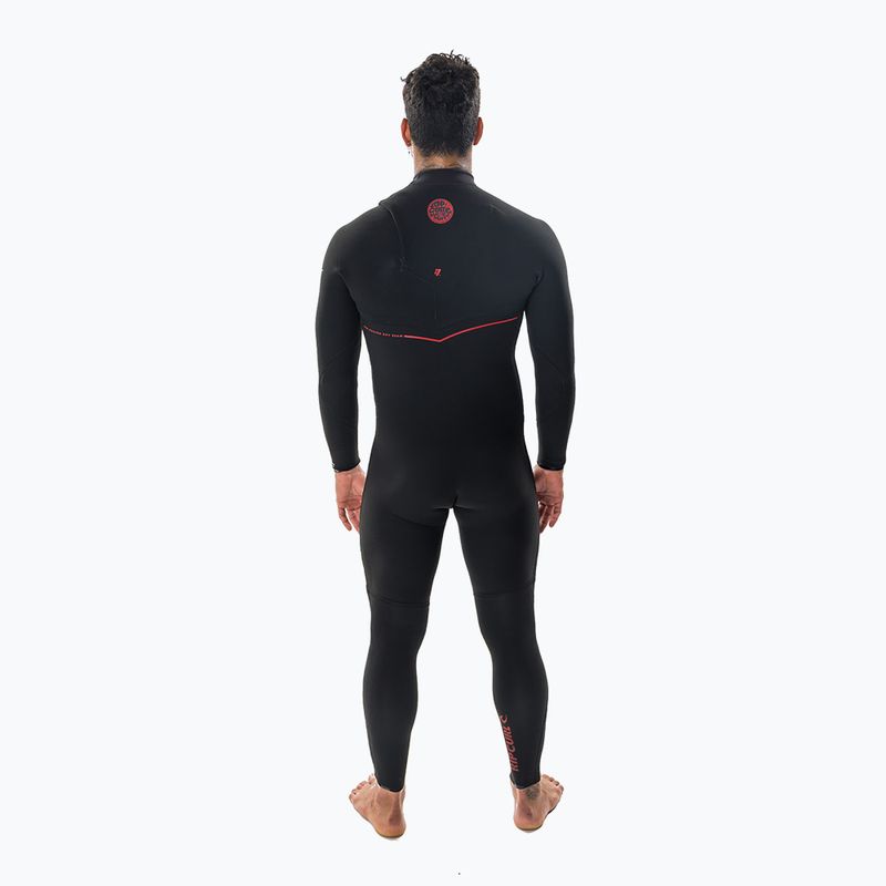 Neoprenanzug Herren Rip Curl Flashbomb Fusion 5/3mm Zip Free black 2