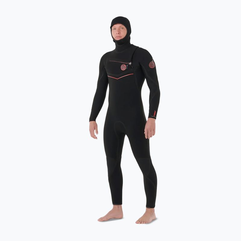 Neoprenanzug Herren Rip Curl Flashbomb Fusion 5/3mm Zip Free black 4