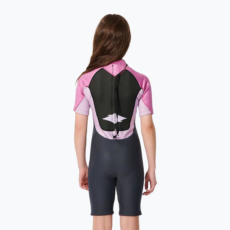 Rip Curl Kinder Schaum Omega Back Zip Spring 2 mm lila 3