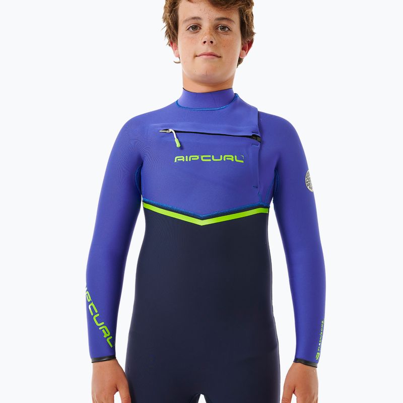 Rip Curl Flashbomb 4/3 mm Chest Zip wild berry Kinder Schwimmen Schaum 4