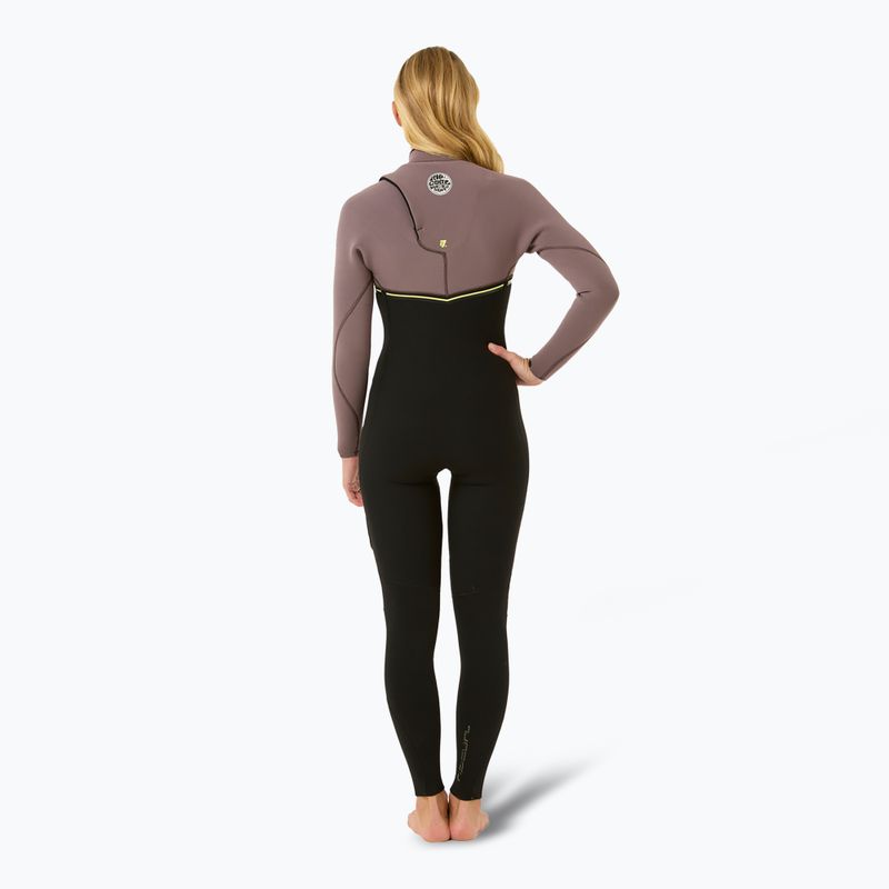 Rip Curl Ebomb 3/2 mm Zip Free Neoprenanzug für Damen in Aubergine 2