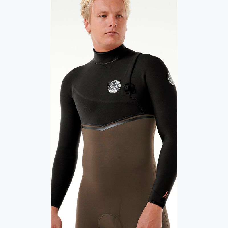 Men's Rip Curl E-Bomb 3/2 mm Zip Free sub deep rock schwimmen Schaum 3