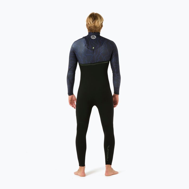 Men's Rip Curl E-Bomb 3/2 mm Zip Free Sub wild berry Swim Foam 2