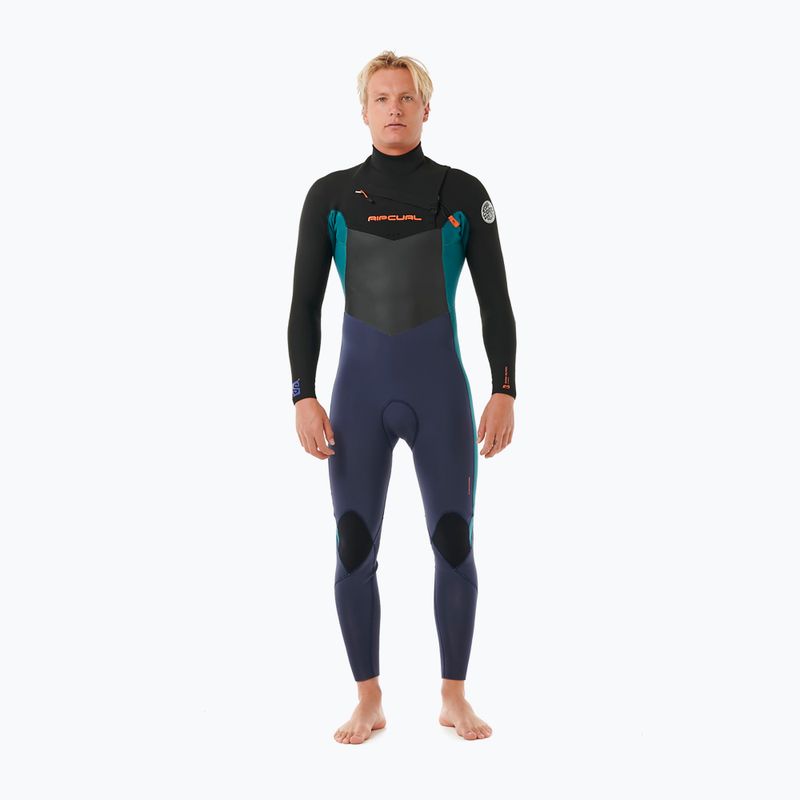 Neoprenanzug Herren Rip Curl Dawn Patrol 4/3mm Chest Zip purple night