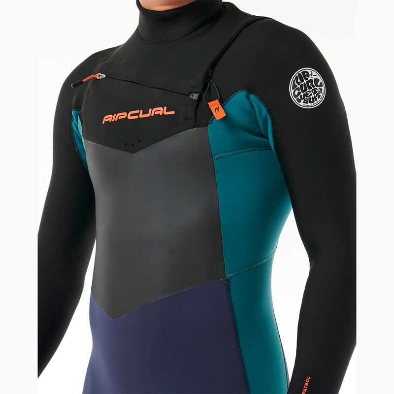Neoprenanzug Herren Rip Curl Dawn Patrol 4/3mm Chest Zip purple night 5