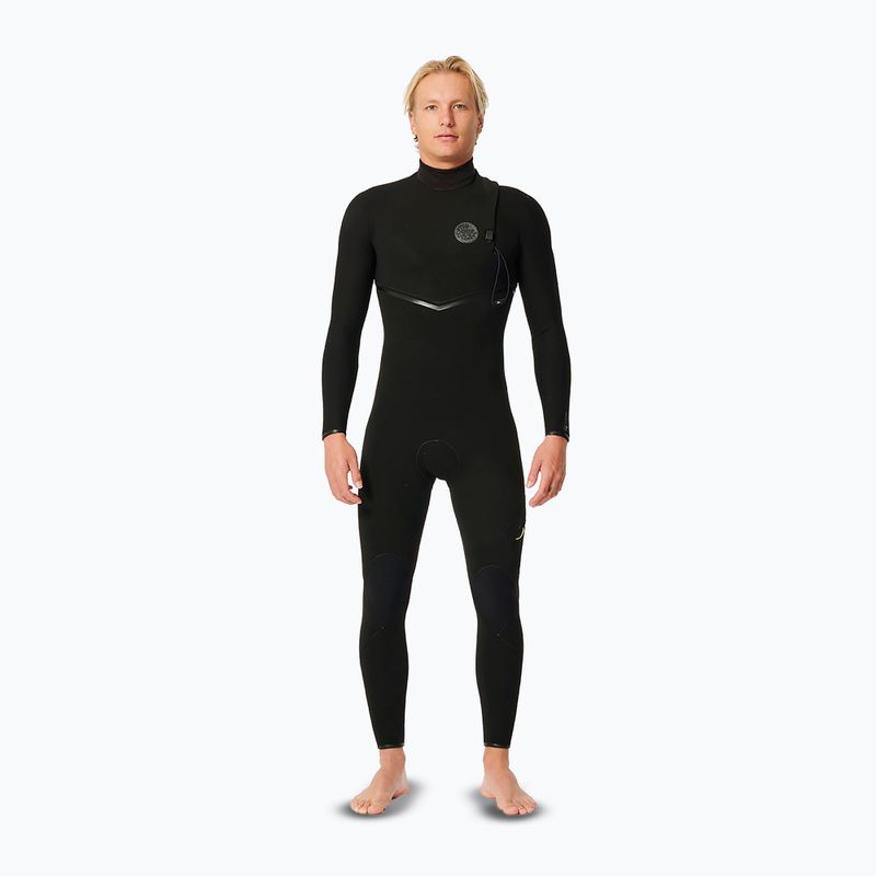 Neoprenanzug Herren Rip Curl Dawn Patrol 4/3 mm Chest Zip black