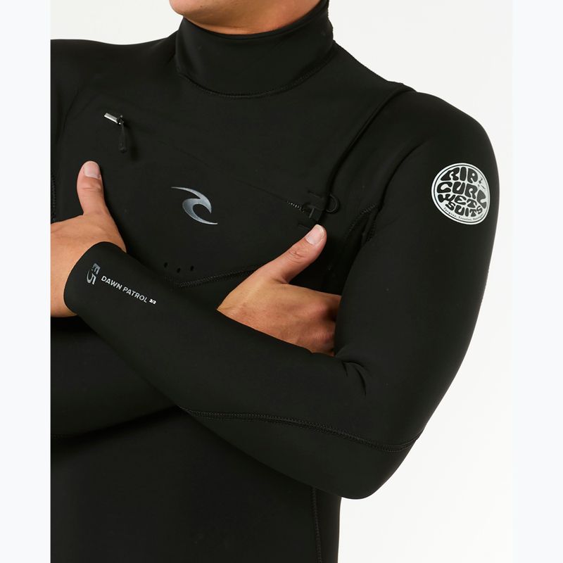 Neoprenanzug Herren Rip Curl Dawn Patrol 4/3 mm Chest Zip black 5