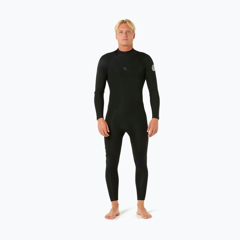 Herren Schwimm-Neoprenanzug Rip Curl Dawn Patrol 4/3mm Back Zip black