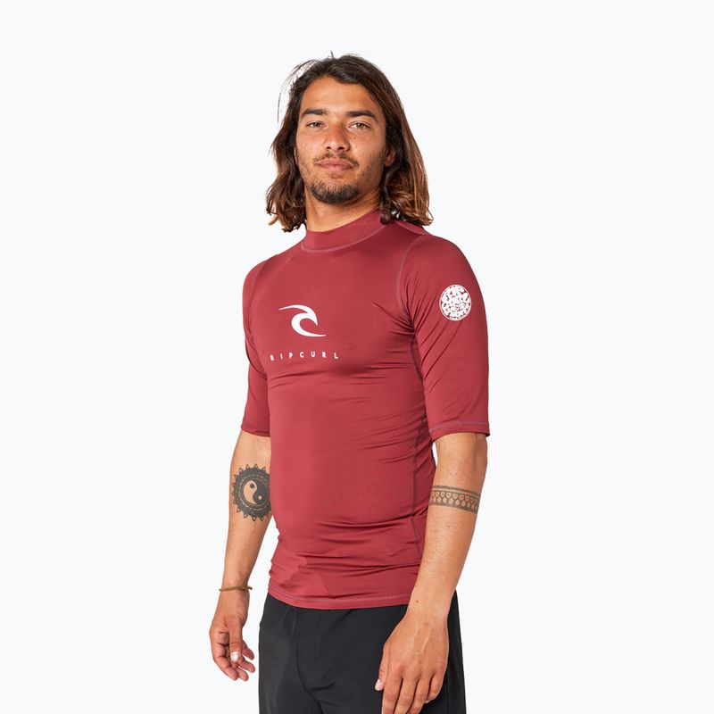 Badeshirt Herren Rip Curl Corps 437 dunkelrot 12JMRV 2
