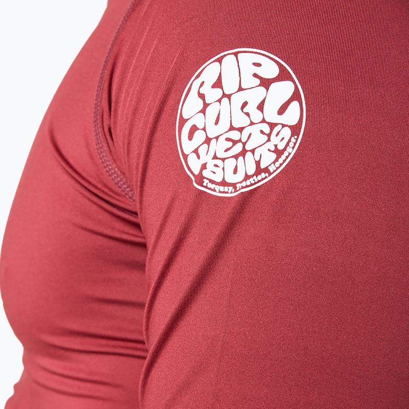 Badeshirt Herren Rip Curl Corps 437 dunkelrot 12JMRV 5