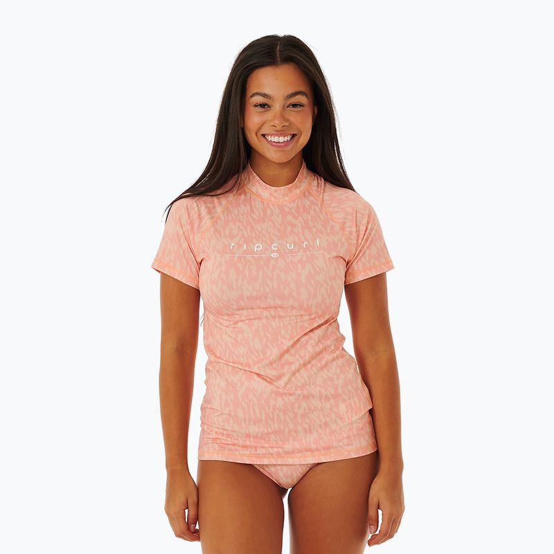 Badeshirt Damen Rip Curl Golden Rays UV 281 rosa-orange 131WRV