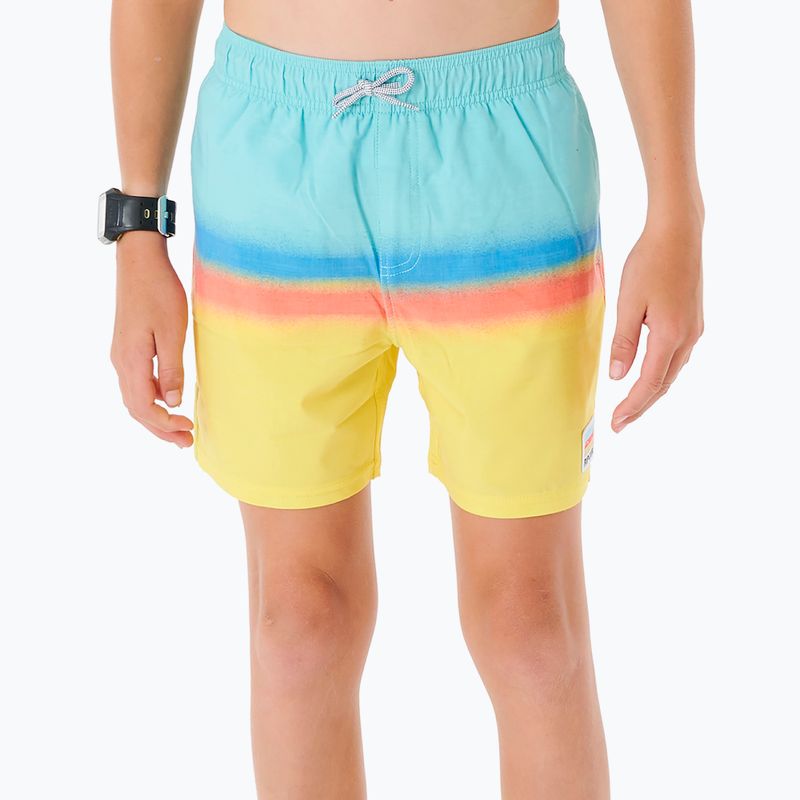 Kinder Shorts Rip Curl Surf Revival Volley 46 blau-gelb 27BBO