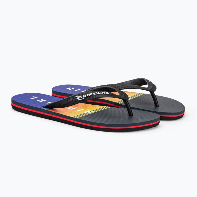 Zehntrenner Herren Rip Curl Breaker Open Toe 1163 schwarz-orange 19XMOT