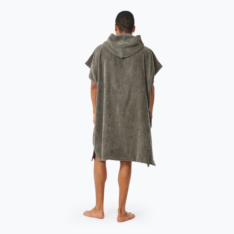 Poncho Herren Rip Curl Logo Hooded grey 3