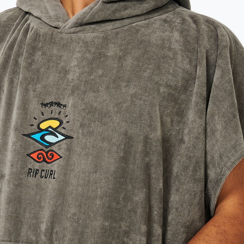 Poncho Herren Rip Curl Logo Hooded grey 6