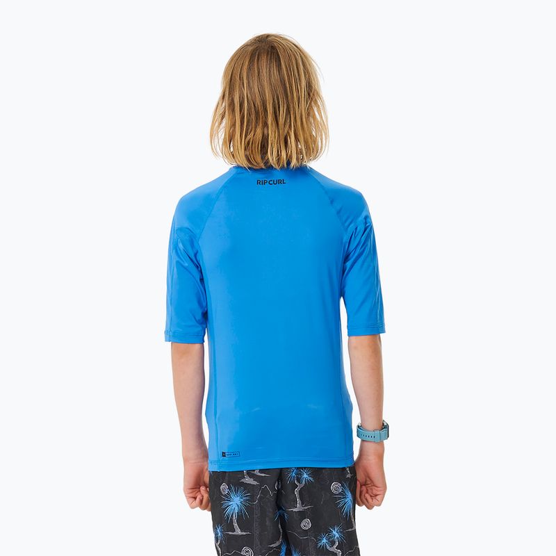 Rip Curl Lycra Brand Wave UPF blau gum Kinder-Schwimm-Shirt 3