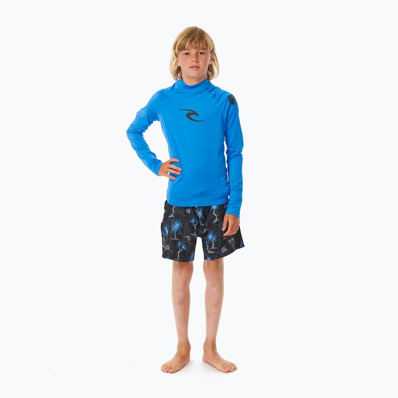 Rip Curl Lycra Brand Wave UPF blau gum Kinder Schwimmen Longsleeve 2