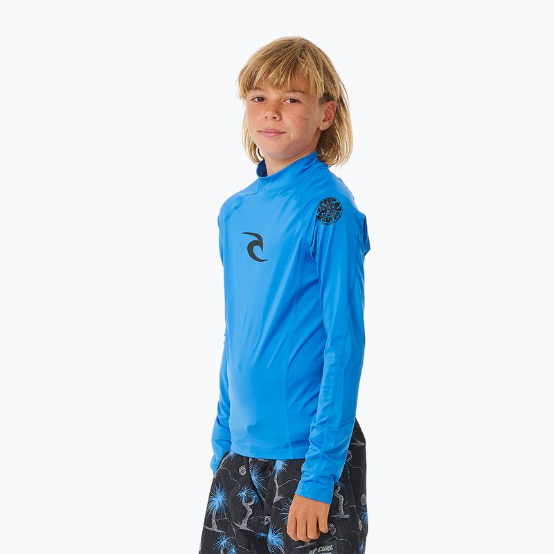 Rip Curl Lycra Brand Wave UPF blau gum Kinder Schwimmen Longsleeve 4