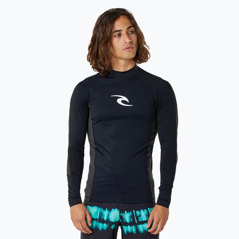 Schwimm Longsleeve  Herren Rip Curl Waves Upf Perf L/S black