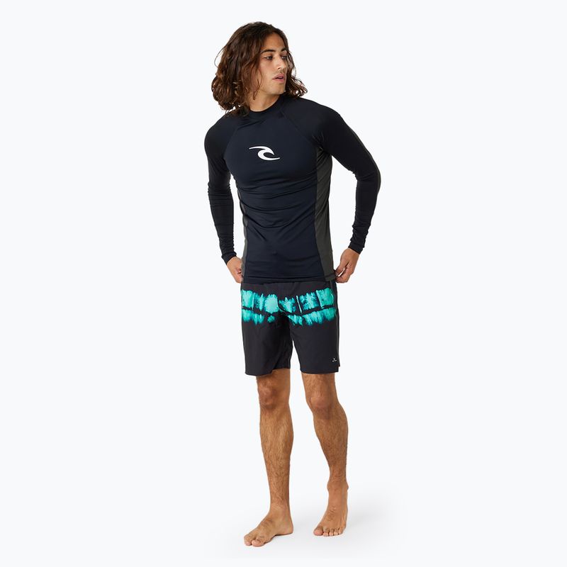 Schwimm Longsleeve  Herren Rip Curl Waves Upf Perf L/S black 2