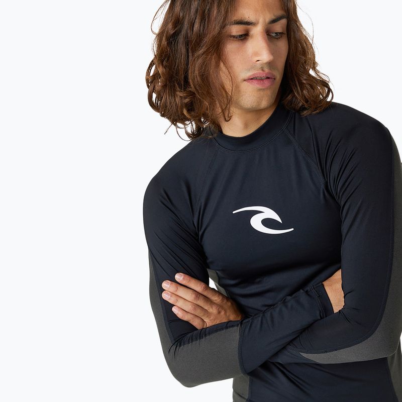 Schwimm Longsleeve  Herren Rip Curl Waves Upf Perf L/S black 5