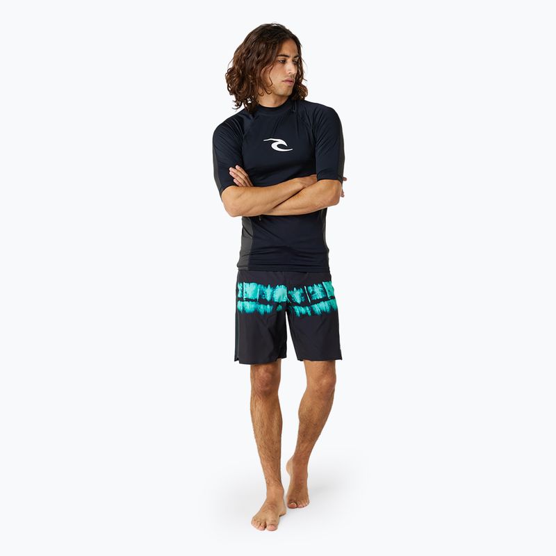 Schwimm T-Shirt Herren Rip Curl Waves Upf Perf S/S black 2
