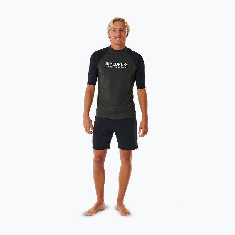 Herren Rip Curl Shock UPF schwarz Marle Schwimmshirt 2