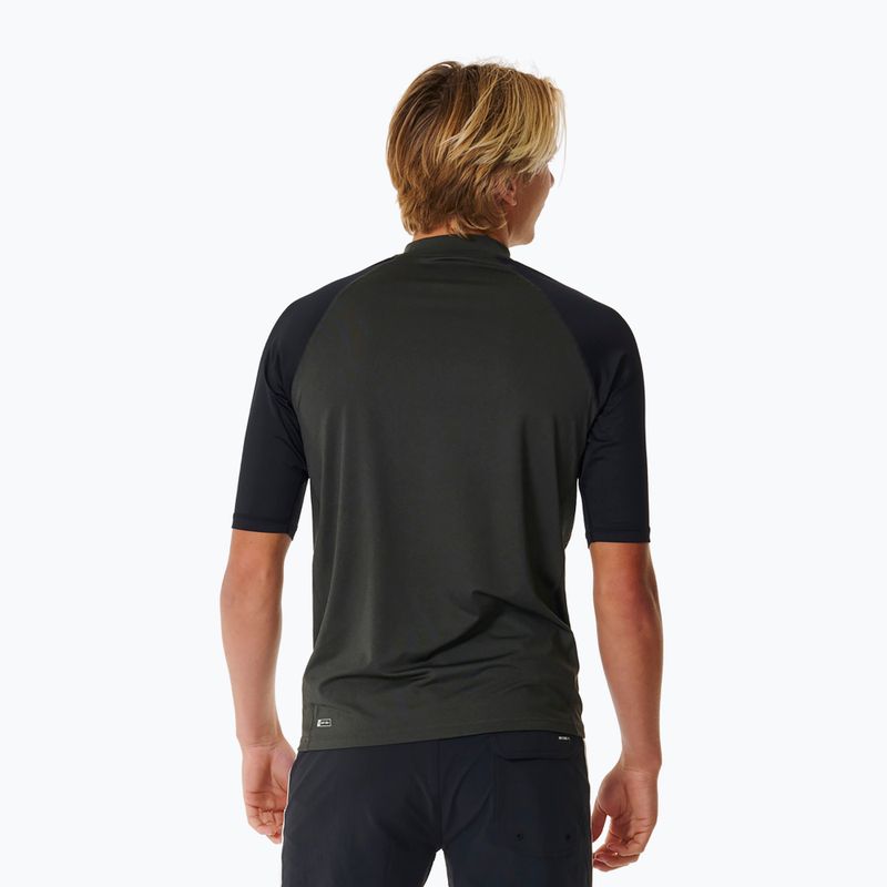 Herren Rip Curl Shock UPF schwarz Marle Schwimmshirt 3