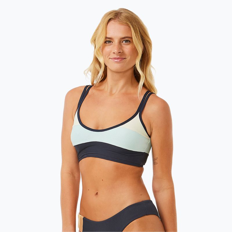 Bikini Oberteil Rip Curl Block Party Spliced Crop navy