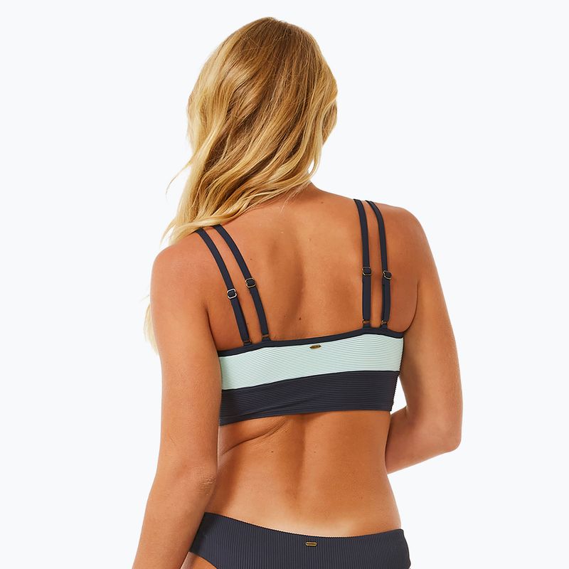 Bikini Oberteil Rip Curl Block Party Spliced Crop navy