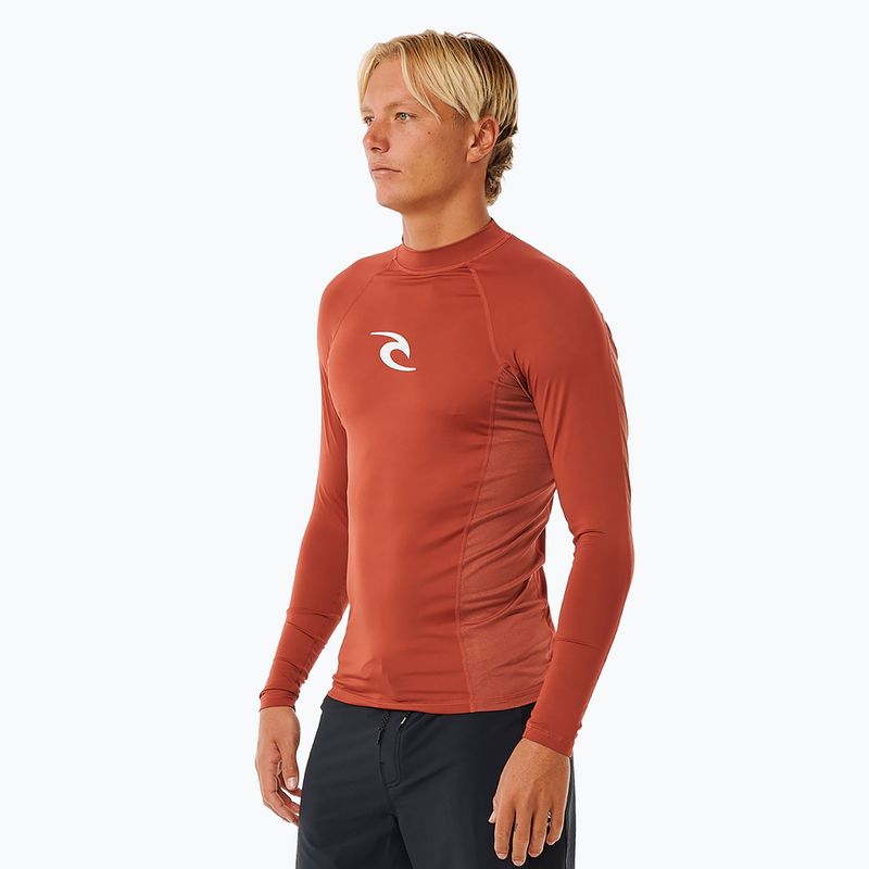 Schwimm Longsleeve  Herren Rip Curl Waves Upf Perf L/S red 3