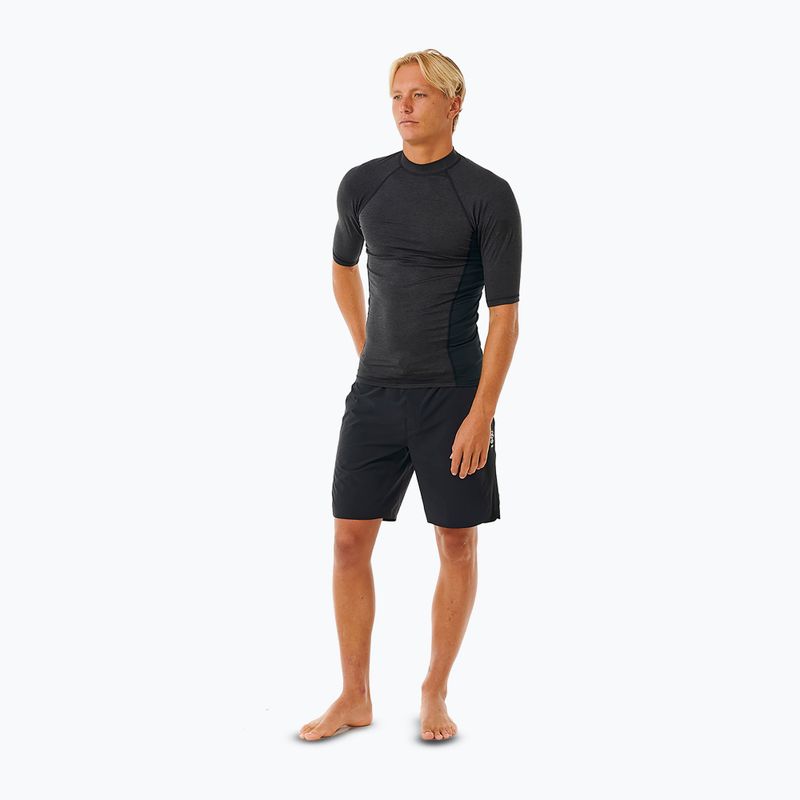 Rip Curl Dawn Patrol UPF Performance Herren-Badeshirt schwarz marmoriert 2