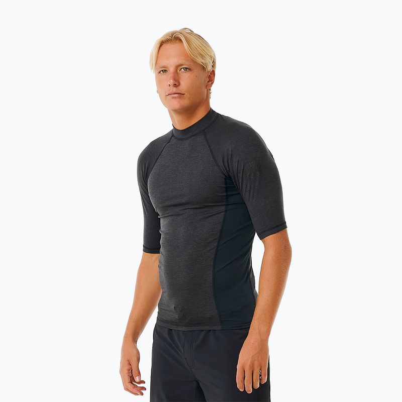 Rip Curl Dawn Patrol UPF Performance Herren-Badeshirt schwarz marmoriert 4