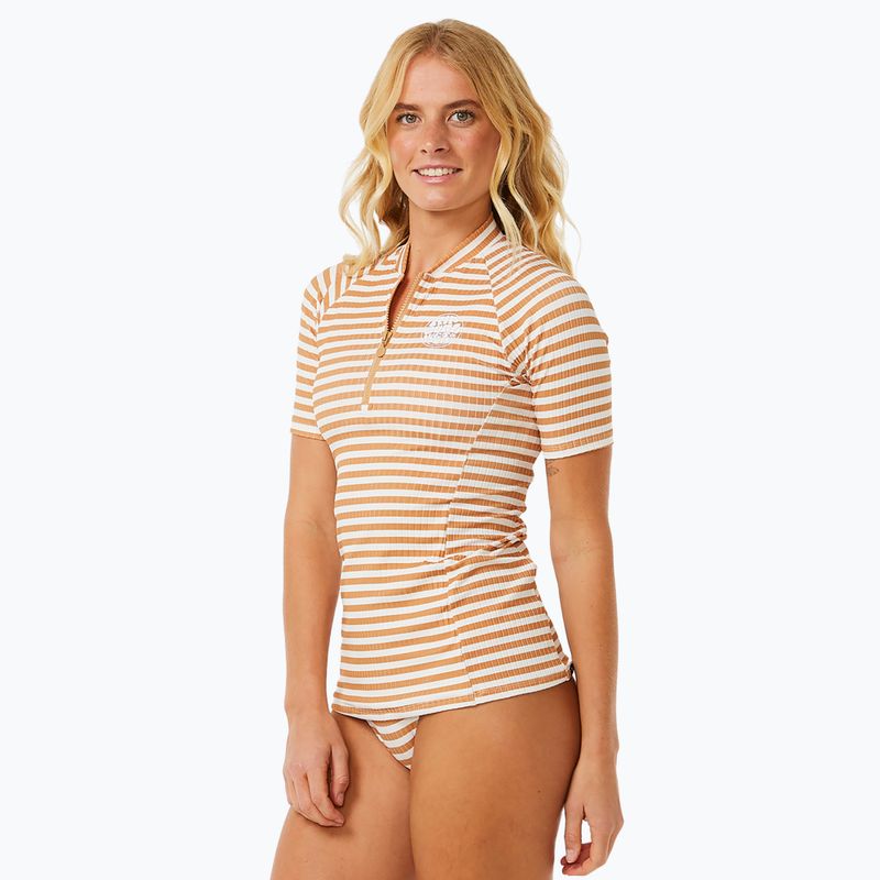 Schwimm T-Shirt Damen Rip Curl Premium Surf Upf S/S light brown 3