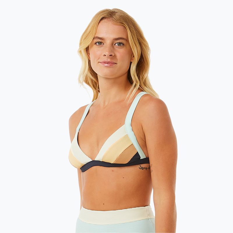 Bikini Oberteil Rip Curl Block Party Spliced Fixed Tri navy