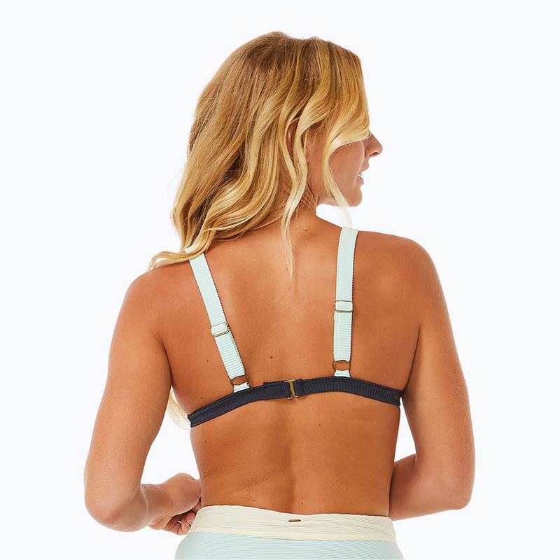 Bikini Oberteil Rip Curl Block Party Spliced Fixed Tri navy