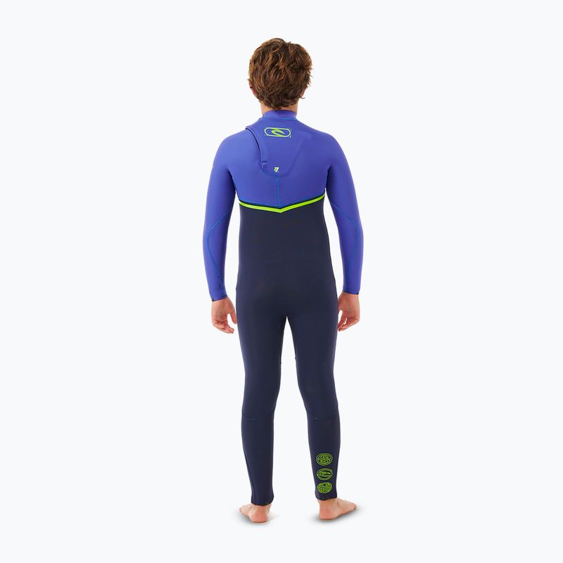 Rip Curl Flashbomb 3/2 mm Chest Zip wild berry Kinder Schwimmen Schaum 2