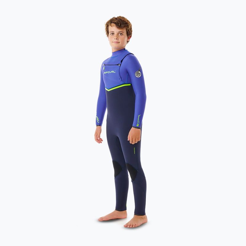 Rip Curl Flashbomb 3/2 mm Chest Zip wild berry Kinder Schwimmen Schaum 3