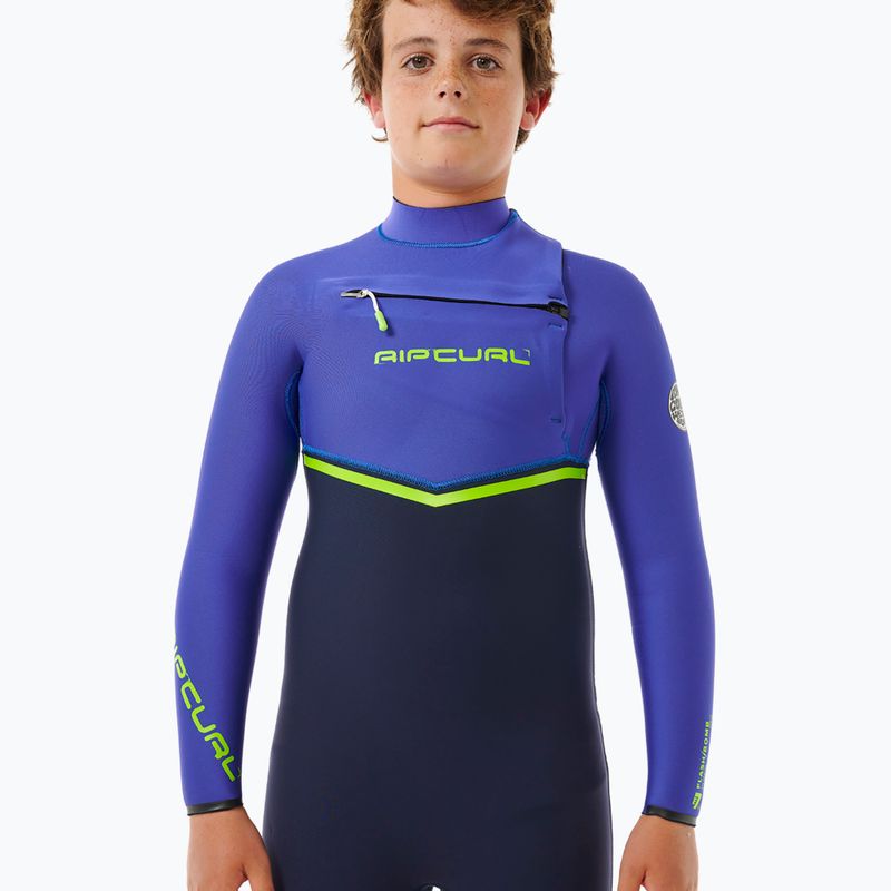 Rip Curl Flashbomb 3/2 mm Chest Zip wild berry Kinder Schwimmen Schaum 4