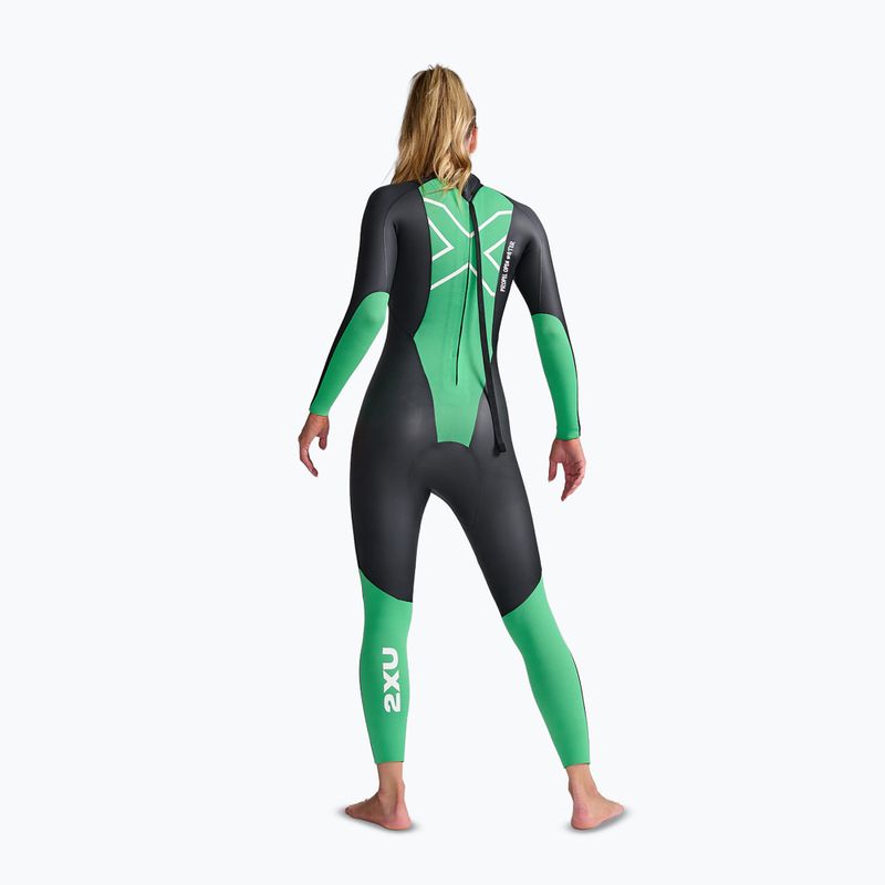 Damen-Triathlon-Neoprenanzug 2XU Propel Openwater black/bright green 4