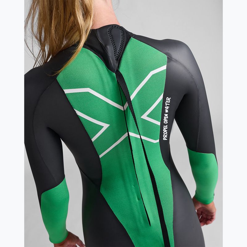 Damen-Triathlon-Neoprenanzug 2XU Propel Openwater black/bright green 7