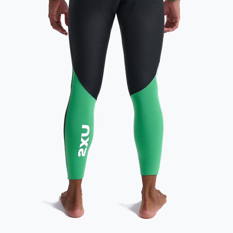 Herren 2XU Propel Openwater Triathlon Neoprenanzug schwarz/hellgrün 8