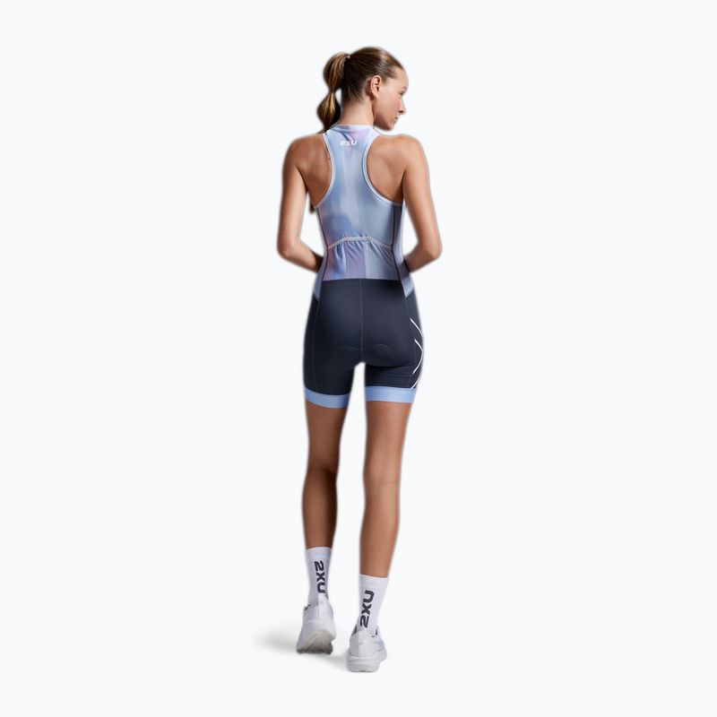 Damen-Triathlonanzug 2XU Core hydrangea/india ink 3