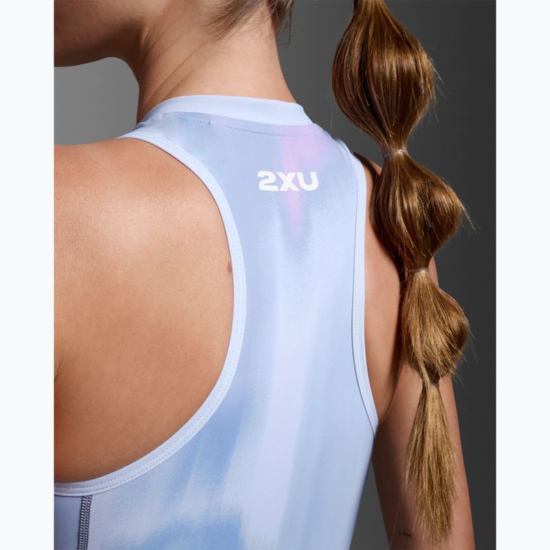Damen-Triathlonanzug 2XU Core hydrangea/india ink 7
