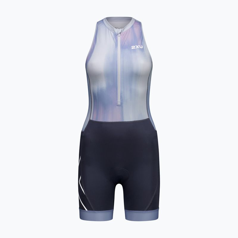 Damen-Triathlonanzug 2XU Core hydrangea/india ink 9