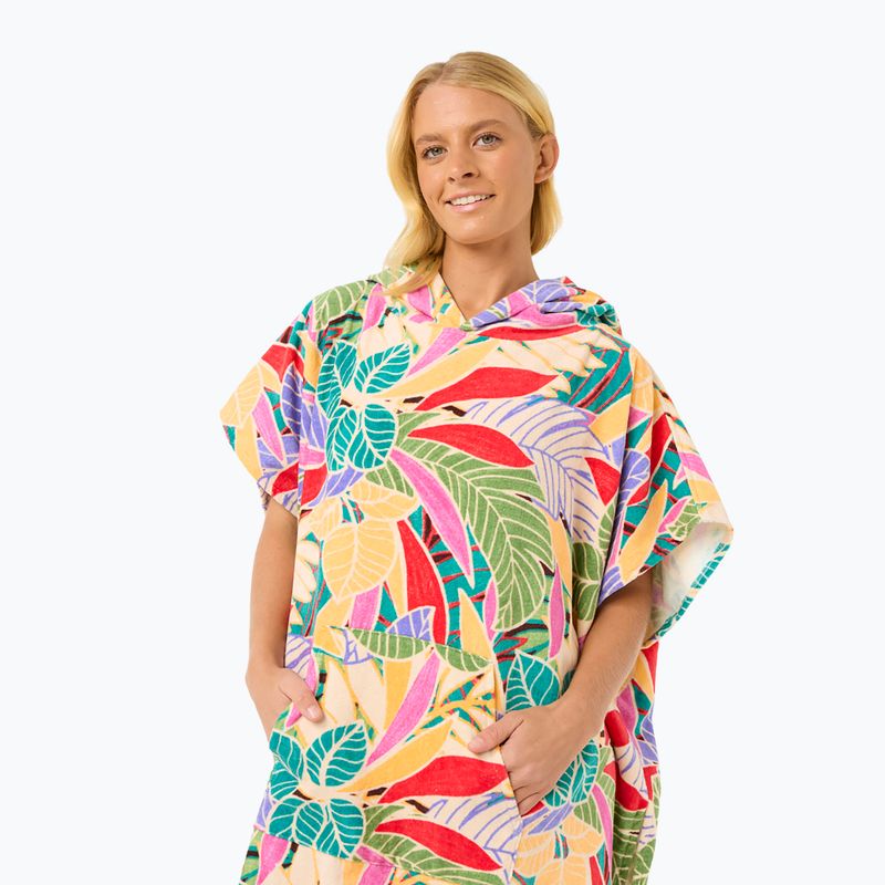 Women's Rip Curl Mixed Poncho mit Kapuze dunkle Schokolade 3