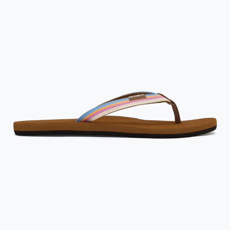 Damen Rip Curl Freedom Bloom Open Toe Flip Flops blau 2