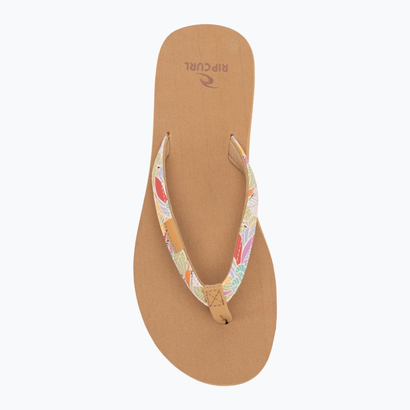 Damen Rip Curl Freedom Bloom Offene Zehe Mango Flip Flops 5